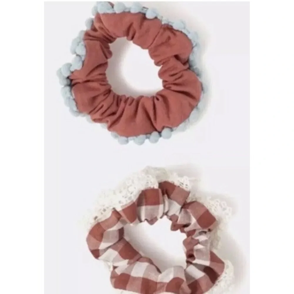 Girls Matilda Girls Jane Just Imagine Red Paid Scrunchies‎ Set New